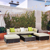 6 Piece Rattan Garden Furniture set-Items Online